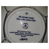 Porsgrund (Norway) Christmas Collector's Plates Set of 6