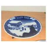 Porsgrund (Norway) Christmas Collector's Plates Set of 5