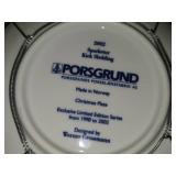 Porsgrund (Norway) Christmas Collector's Plates Set of 5