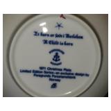 Porsgrund (Norway) Christmas Collector's Plates Set of 10