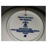 Porsgrund (Norway) Christmas Collector's Plates Set of 10