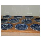 Porsgrund (Norway) Christmas Collector's Plates Set of 10