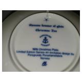 Porsgrund (Norway) Christmas Collector's Plates Set of 10