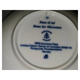Porsgrund (Norway) Christmas Collector's Plates Set of 10