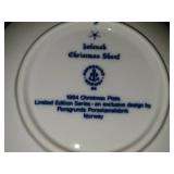 Porsgrund (Norway) Christmas Collector's Plates Set of 10