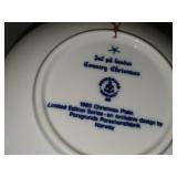 Porsgrund (Norway) Christmas Collector's Plates Set of 10