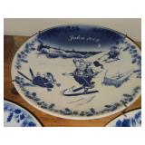 Porsgrund (Norway) Christmas Collector's Plates Set of 5