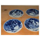 Porsgrund (Norway) Christmas Collector's Plates Set of 4