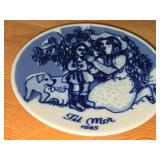 Porsgrund (Norway) Christmas Collector's Plates Set of 4