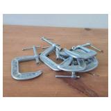 Lot of (6) 2-1/2' C-Clamps
