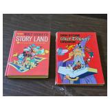 Vintage 1962 Walt Disney's Story Land Hardcover Book + Den Store Walt Disney's ORDBOK