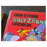 Vintage 1962 Walt Disney's Story Land Hardcover Book + Den Store Walt Disney's ORDBOK