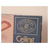 Windsor Browne Ceiling Fan - 4 Blade / One Side Cane, Antique Brass, 3 Speed Reversible 42' (in original packaging)