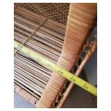 Beautiful 70' Tall Wicker storage shelf this is gorgeous