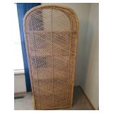 Beautiful 70' Tall Wicker storage shelf this is gorgeous
