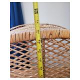 Beautiful 70' Tall Wicker storage shelf this is gorgeous