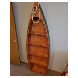Super cute 72' Tall Canoe Shelf Floor Standing