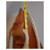 Super cute 72' Tall Canoe Shelf Floor Standing