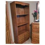 Absolutely Beautiful Mid Modern Shelves with bottom Cabinet 6' Tall