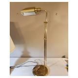 3 different Style Lamps 1 Adjustable Brass Floor lamp, 1 brass side table lamp, and 5' tall lamp
