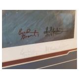 Very Rare Les Kouba and Bud Grant Signed Print 'Opening Day on Lake Mille Lacs'
