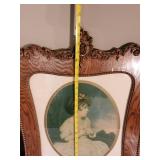 2 Gorgeous 28' Tall Turn of the century wood Frames with Lithos