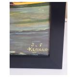 Framed Grain Belt Beer Ad 'End of a tough Day' Framed Print by JF Kernan