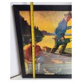 Framed Grain Belt Beer Ad 'End of a tough Day' Framed Print by JF Kernan