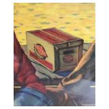 Framed Grain Belt Beer Ad 'End of a tough Day' Framed Print by JF Kernan