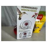 New Bird's Choice Hummingbird Window Feeder and Nectar