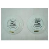 Vintage Star Trek The Next Generation Mini Plate Collection (2ct) Best of Both Worlds, Encounter At Farpoint. 1997 (with certificates of authenticity)