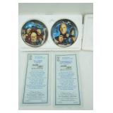 Vintage Star Trek The Next Generation Mini Plates Collection (2ct) All Good Things, Yesterday