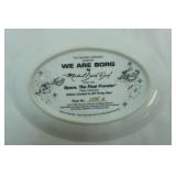 Vintage Star Trek Collectors Plate. We Are Borg. From Space, The Final Frontier Plate Collection. 1997
