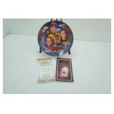 Vintage Star Trek Collectors Plate. Starfleet Navigators. From the Star Trek : 30 Years Plate Collection. 1997