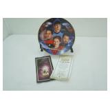 Vintage Star Trek Collectors Plate. Second in Command. from Star Trek 30 Years Plate Collection. 1997, with certificate of authenticity, signed and numbered 2392A.