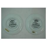 Vintage Star Trek The Next Generation Mini Plate Collection (2ct) Klingon Battlecruiser & U.S.S. Enterprise NCC-1701 (with certificates of authenticity)