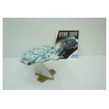 Star Trek Deep Space Nine U.S.S. Defiant NX-74205 Model and Book. Stands about 8.5" tall