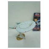 Star Trek Starship Enterprise NCC-1701-D Model. Stands about 11" tall