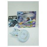 Star Trek Starship Enterprise NCC-1701-D Model. With Book & Box, No Stand