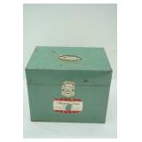 Vintage Hamilton-Skotch Corporation Green Metal Porta File Box