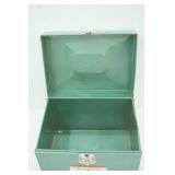 Vintage Hamilton-Skotch Corporation Green Metal Porta File Box