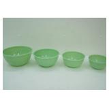 Vintage Fire King Jadeite Nesting Bowls