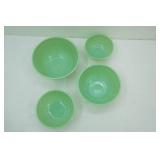 Vintage Fire King Jadeite Nesting Bowls