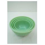 Vintage Fire King Jadeite Nesting Bowls