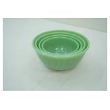 Vintage Fire King Jadeite Nesting Bowls