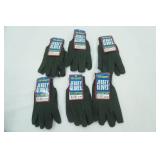 6 Pair of Jersey Work Gloves