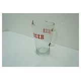 Vintage Glass Beer Pitcher