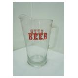 Vintage Glass Beer Pitcher