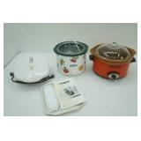 2 Crock Pots and a George Foreman Grill