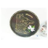 Vinyl Tablecloths, Serving Trays, Silver Plate?